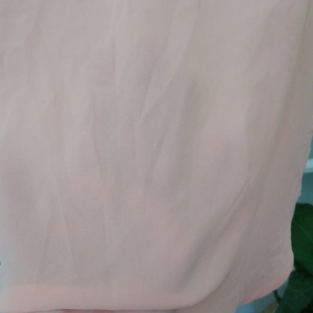 NWOT ASTR Double Strap Sheer Pale Pink Top - Picture 7 of 9